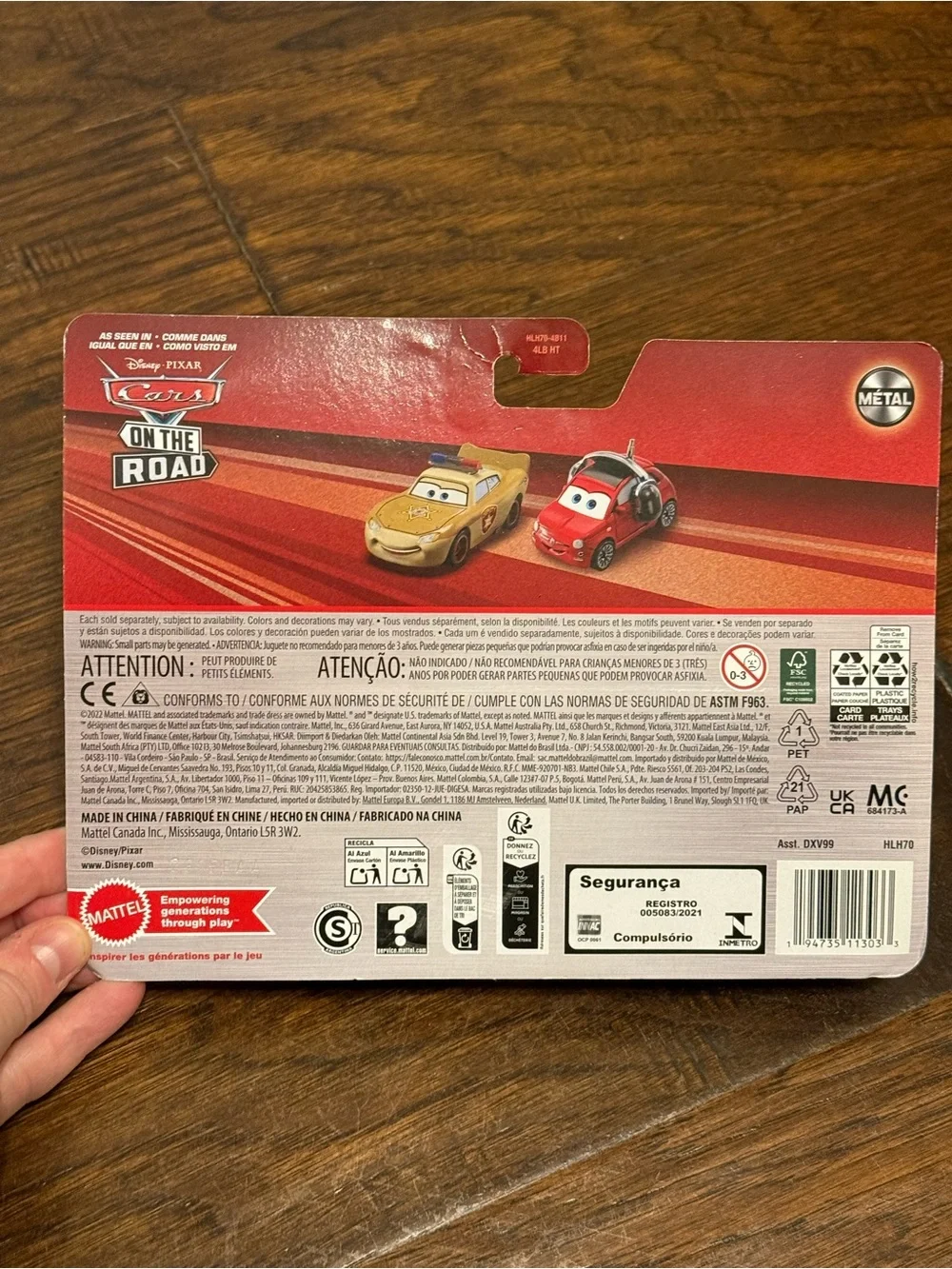Disney Pixar Cars On The Road 2-Pack McQueen Deputy Hazzard & Bella Cadavre NIP